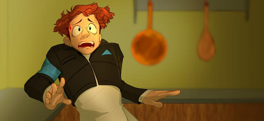 half-body full color minimal background : $40